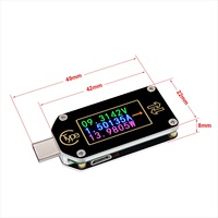 Multímetro USB Tipo C con disparador PD TC66 TC66C, comprobador de batería, medidor de voltaje, monofásico, corriente CC de 5A, voltaje CC de 30V