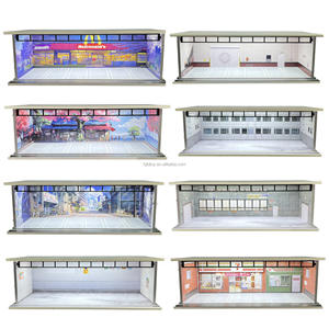 Neues Produkt 1:64 Scale Diecast Toy Casting Alloy Modell auto Vitrine Simulation Parkplatz Auto Garage Pvc Dust Box für Jungen - Product Image 4