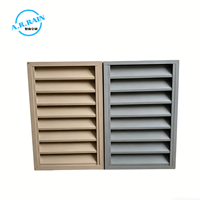 Fenêtre à persiennes en alliage d'aluminium de couleur personnalisée, grille de ventilation étanche
