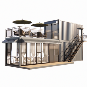 Cafetería en Contenedor de 40 pies/20 pies, Restaurante/Bar en Contenedor Prefabricado con Panel Sándwich para Uso en Edificios de Oficinas - Product Image 1