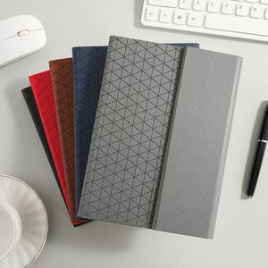 Carnet A5 en cuir PU, 100 feuilles, couverture rigide, résistant à l'eau, pages lignées, reliure cousue, mini calendrier, vue hebdomadaire, pour étudiants - Product Image 2