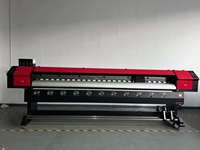 Nouvelle imprimante jet d'encre éco-solvant automatique économique 3,2 m Double I3200 XP600 pour impression de cartes, de bannières et d'œufs, alimentée par batterie