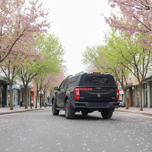 Couverture de benne de camionnette en acier au manganèse, imperméable, durable, avec fenêtre coulissante avant pour Nissan <span class=keywords><strong>Frontier</strong></span> - Product Image 2