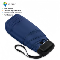 Parapluie de voyage pliable personnalisé de marque, tissu pongé imperméable de haute qualité, anti-UV, pour les situations quotidiennes en extérieur