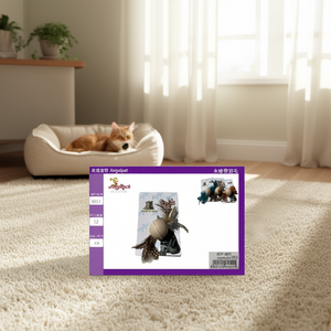 Giocattolo Interattivo in Legno per Animali Domestici con Piume - Product Image 2