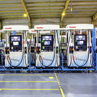 Distributeur de carburant intelligent Censtar à 4 buses avec grand écran publicitaire |   Pompe à carburant pour station-service commerciale, essence et diesel