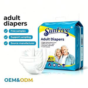 Prix d'usine OEM, couches jetables pour adultes avec dos en <span class=keywords><strong>plastique</strong></span>, couches jetables unisexes pour adultes, couches super absorbantes pour adultes - Product Image 1