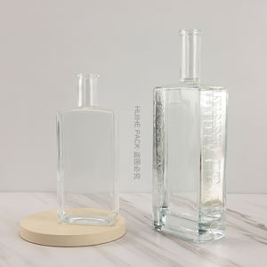 Carafe en verre carré <span class=keywords><strong>de</strong></span> qualité supérieure, emballage premium, extra clair, pour <span class=keywords><strong>gin</strong></span>, whisky, vodka, rhum, tequila, 500 ml, 750 ml, haute qualité et meilleur prix - Product Image 3