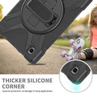 Étui hybride PC TPU GSCASE avec dragonne pour tablette Samsung Galaxy TAB A7 Lite
