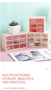Organisateur de bureau simple et coloré, type <span class=keywords><strong>tiroir</strong></span>, pour petits objets, rangement tout-en-un, outils cosmétiques, étagère de séparation - Product Image 2