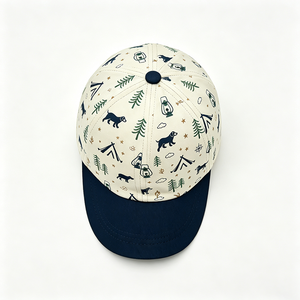 Casquette de baseball en toile 100 % coton à imprimé intégral motif chien et arbre, structurée, unisexe, réglable, pour le camping, la randonnée et les voyages en extérieur - Product Image 4