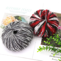 Groothandel Gemengde Kleur Fancy Mohair Wol Blend Acryl Garen Hand Breien Garen Voor Haken