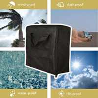 Couverture de gril de barbecue tous temps robuste couverture de gril étanche UVproof couverture de plaque chauffante extérieure anti-poussière Portable