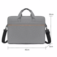 Sac à main décontracté grand format imperméable et antichoc unisexe, sac à main en polyester doux avec fermeture éclair pour ordinateur portable, travail, affaires