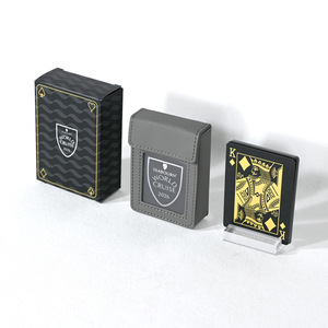 Cartes à jouer personnalisées en papier couché 57x87mm, coins carrés, avec impression de logo pour jeux d'échecs et de cartes - Product Image 1