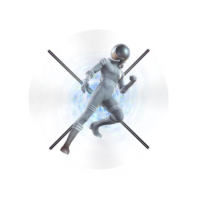 3D Holographic Fan Advertising Machine Naked Eye Projection Light Display Screen Rotating Display 3D Hologram air Imaging