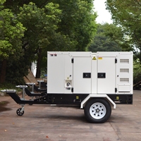 Geräuscharmes, offenes Rahmengestell-Dieselaggregat für Wohnmobile, wassergekühlt, 12-100 kW, 440 V, 12 V/24 V DC-Start, mit ATS