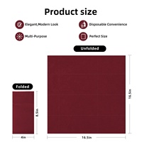 Fabricants Personnalisé Cuisine Fête Mariage Serviette De Table Rouge Pliable Linge Sensation Serviettes En Papier Coloré Serviette En Papier Airlaid