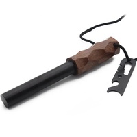 Bâton de feu de secours XXL pour le bushcraft, avec manche ergonomique en bois
