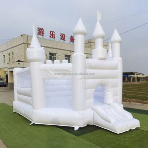 Château gonflable de mariage en PVC blanc, événements, <span class=keywords><strong>location</strong></span> de château gonflable, trampoline, château gonflable commercial pour événements - Product Image 2