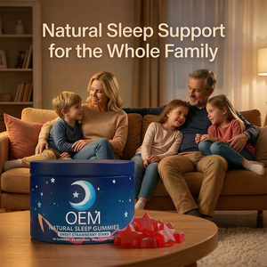 Gummies aux herbes chinoises naturelles pour le sommeil des adultes, faciles à mâcher, complément relaxant pour la nuit, marque privée - Product Image 4