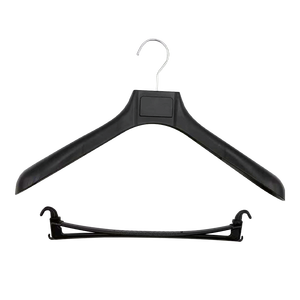 Nhựa quần áo móc nhiệm vụ nặng nề bạc đen móc đơn Tier hiển thị áo cho cửa hàng quần áo - Product Image 5
