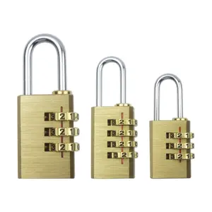 Yeni şifre güvenli taşınabilir anahtarsız güvenlik kombinasyonu kare asma kilit çok boyutlu 3 ve 4 arama araçları