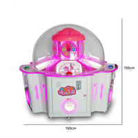 Machine à balles JiSun Hi Spin Paradise Prize pour 2 joueurs, borne d'arcade à monnayeur avec dôme capsule, roue tournante et lumières LED