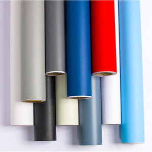 Zwart Frosted Effen Behang Pvc Zelfklevend Effen Kleur Muurpapier Muurstickerrollen Voor Interieurdecoratie - Product Image 3