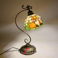 Nouvelle Lampe de Table/Bureau LED 2026 Style Sensmuel, Vitrail sur Base Bronze, Procédé de Soudure, Vente en Gros Usine, Personnalisable et Économique