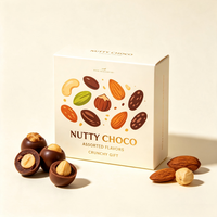 Boîte d'emballage de chocolat biodégradable écologique personnalisée avec étiquette privée OEM ODM Logo personnalisé Carton rigide Truffe