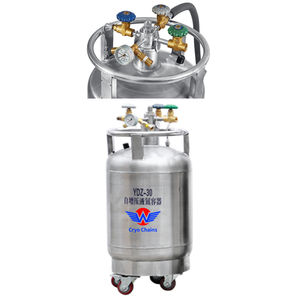 ภาชนะเก็บ LN2แรงดัน YDZ-230ถัง LN2สุญญากาศ230L สูงสำหรับการส่งตัวอย่างแช่แข็ง - Product Image 4
