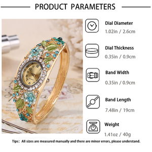 Elegante Set Regalo 4 Pezzi Stile Vintage da <span class=keywords><strong>Palazzo</strong></span> per Donna: Orologio al Quarzo, Collana, Orecchini e Anello - Smartwatch per San Valentino - Product Image 5