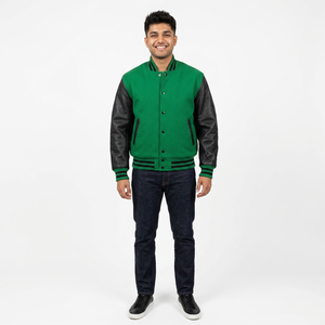 Men's High Quality Varsity <b>Jacket</b> New Winter Collection High Street Style Bomber <b>Fleece</b> College Baseball <b>Jacket</b> For Men - Product Image 1