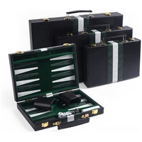 Coffret de Backgammon Classique Préféré des Acheteurs, Cousu Main, en Similicuir Bicolore, pour Adultes, Fabriqué par un Fabricant de Confiance