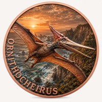 Pièce de monnaie en cuivre pur 999 de 5 oz, série dinosaures en relief, divers styles et couleurs, haute définition UV 3D, édition de collection