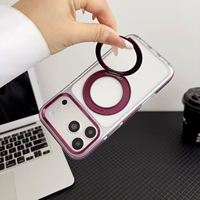 Coque de téléphone portable antichoc en TPU et PC avec anneau magnétique rotatif et béquille, personnalisée en usine pour iPhone 18 17 16 Pro Max