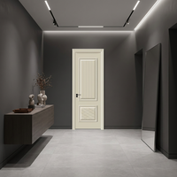 Porte intérieure moderne en bois robuste et résistante à l'humidité avec finition polymère CPL anti-rayures pour chambre, hôtel, bureau