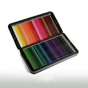 Escola arte profissional esboço desenho lápis coloridos 72 em metal caixa - Product Image 1