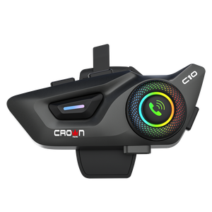Auriculares para casco de motocicleta Crown C10 BT 5. 3 inalámbricos con batería de alta capacidad de 1000Mah - Product Image 1