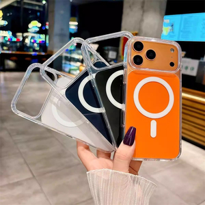 เคสแม่เหล็กไร้สายสำหรับ iPhone 17 Pro Max MOQ ต่ำ 5-20 ชิ้น วัสดุ TPU PC, เคสสีขาวสำหรับ iPhone 17 Pro - Product Image 4