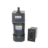 Moteur industriel à engrenages 60W CA, monophasé 220V 110V, moteur à induction compact, boîte de réduction à bride 90mm CE