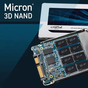 Orijinal Crucial MX500 dahili katı hal sürücü 250Gb 500Gb SSD 1Tb 3D Nand Sata 2.5 inç 2Tb sabit disk HDD dizüstü PC için