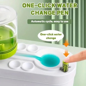 Nettoyeur de pinceaux en gros pour aquarelle et huile, avec gobelet de rinçage et distributeur d'eau à égouttement - Product Image 6