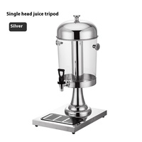 Yolecen Pichet à jus en acier inoxydable de grande capacité Double Triple tête Distributeur de boissons en libre-service pour tasse de carafe d'hôtel