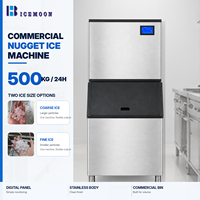 Machine à glaçons commerciale de 500 kg avec réfrigérant R404A pour restaurants et commerces de boissons, production de glaçons en forme de pépites