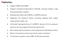 Creader TPMS 511S V2 Outil de diagnostic de service intelligent autonome, activation des capteurs pour 99 % des véhicules compatibles