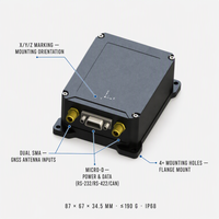 Sistem Navigasi Terintegrasi MEMS GNSS Aided INS 0.05 Derajat Roll Pitch 0.1 Derajat Heading RTK PPK RS-232 RS-422 CAN UAV Robot Kelautan