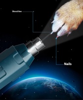 Juicepet Offre Spéciale USB Rechargeable Électrique Pet Nail Trimmer Chien & Chat Nail Trimmer Acier Inoxydable & Plastique Pet Toilettage Kit