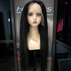 Human Hair <b>Wigs</b> 13x4 for Lace Front Straight <b>Wig</b> 100% Virgin Remy Cuticle Aligned Tangled Free No Sheds <b>Glueless</b> 250% Long - Product Image 1